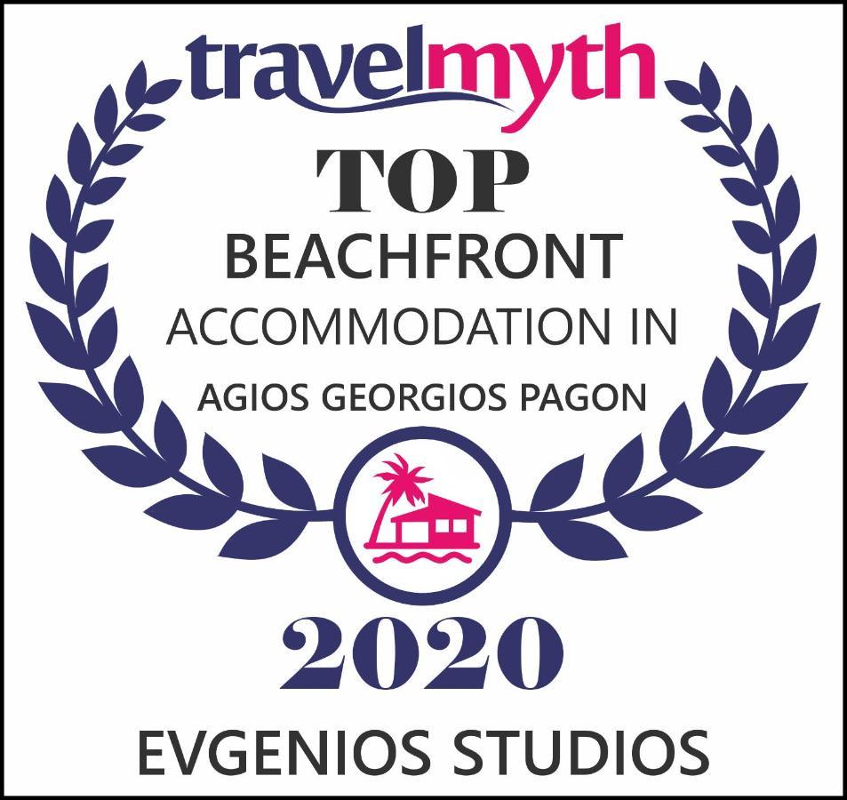 Evgenios Studios Agios Georgios Pagon Bagian luar foto